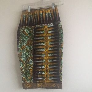 Ankara African Print  Aline skirt